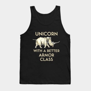 Unicorn With a Better Armor Class Tank Top